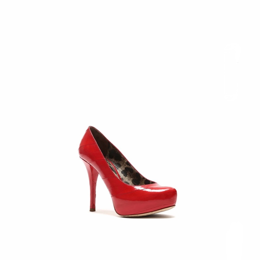 Dolce & Gabbana red platform high heel pump/shoes size 35